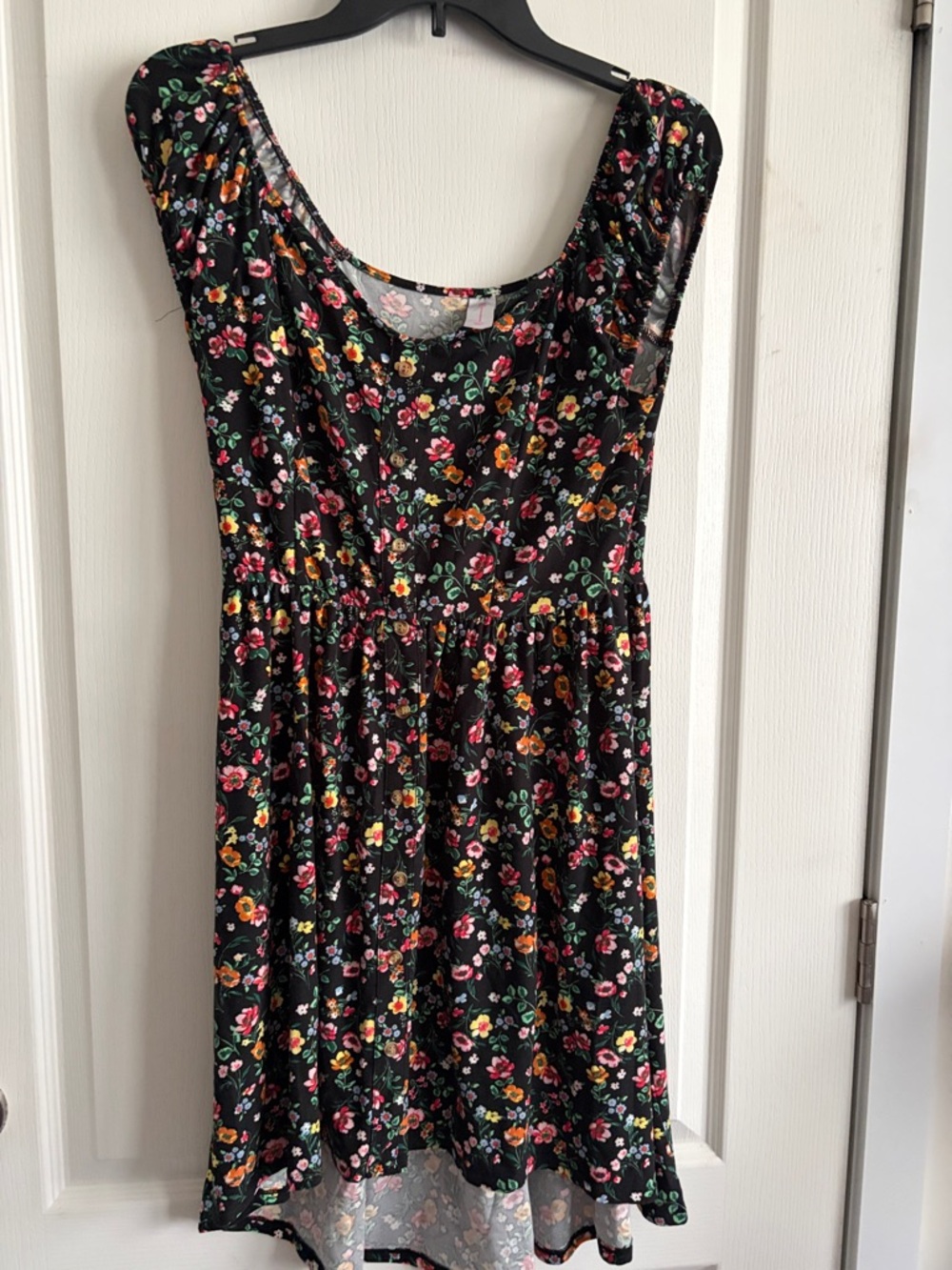 No Boundaries Black Floral Maxi Dress